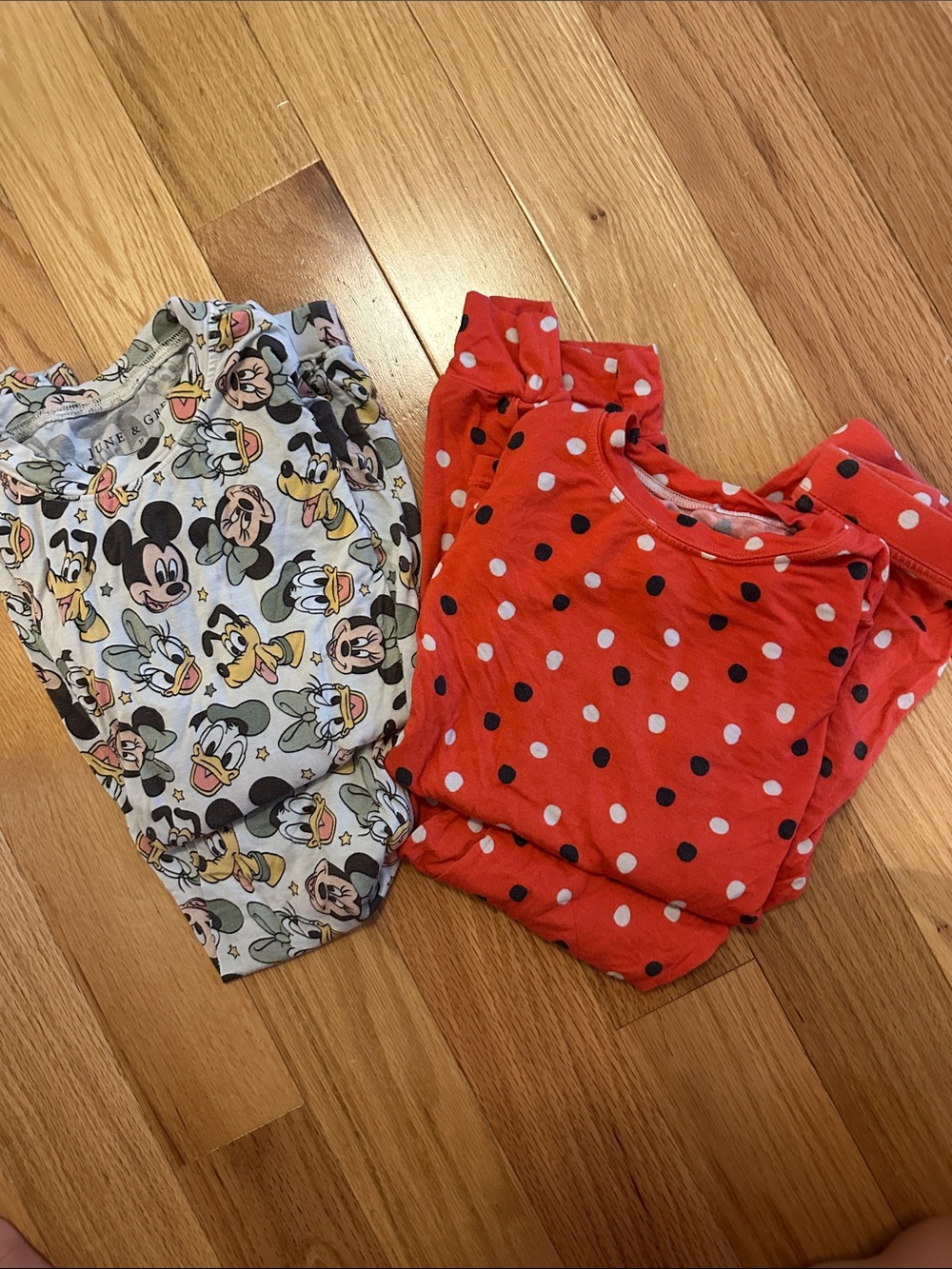 Kids two piece bamboo pj sets. Disney collection.